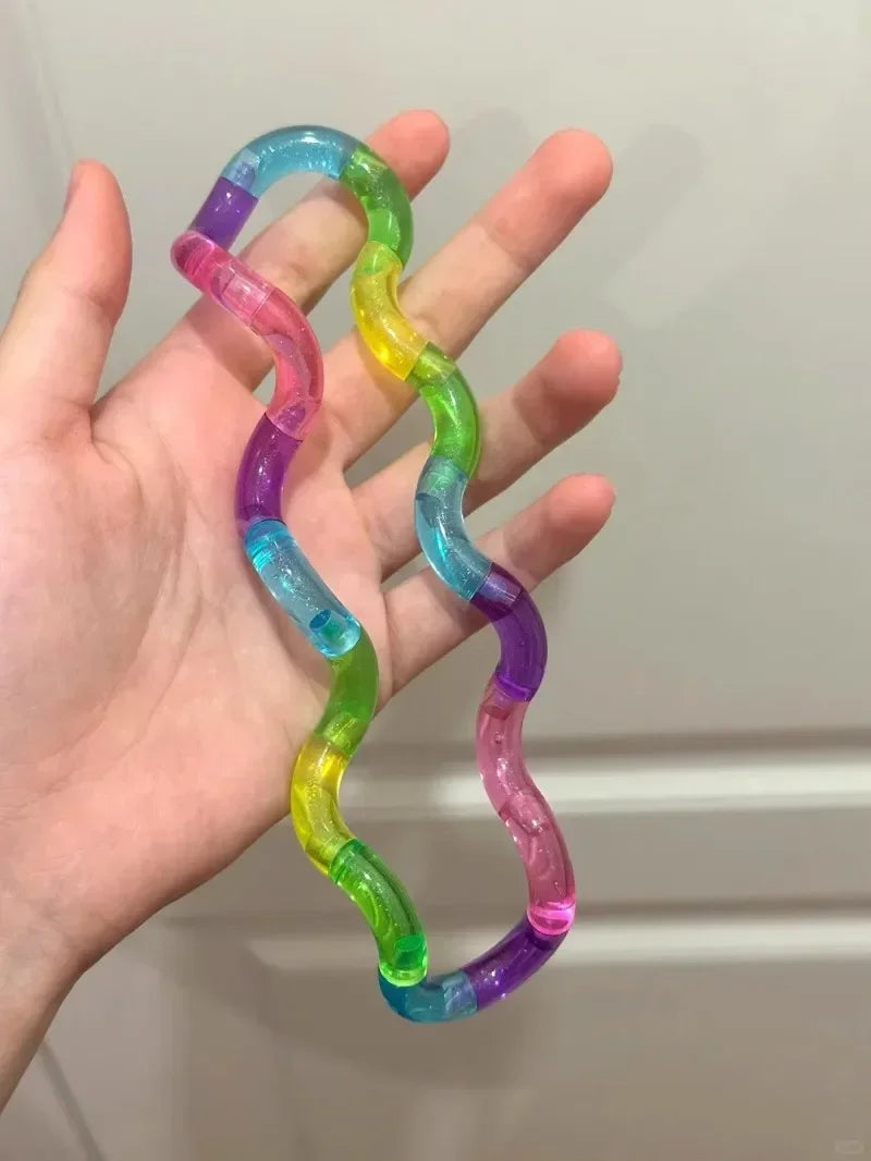 1Pc Tangle Fidget Toy Twisting Sensory Hand-Eye Coordination Toy Anxiety Relief Finger Toy for Kid Adult Fine Motor Skills