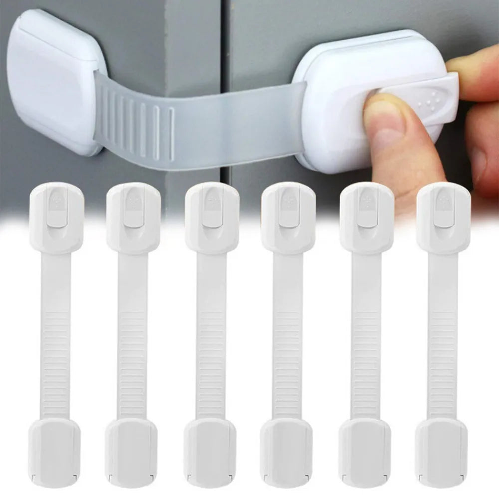 Child Safety Cabinet Lock  Protector Drawer Door Cabinet Lock Plastic Protection Kids Safety Door Lock