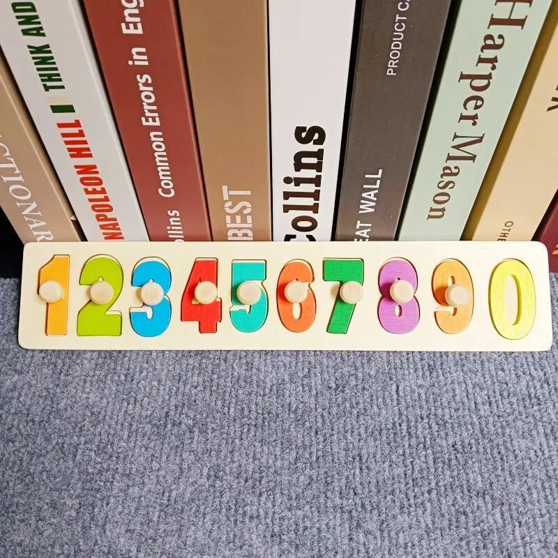 Juguete Montessori, bloques de construcción de madera, juguetes educativos de aprendizaje temprano, rompecabezas para niños de emparejar colores y formas para niños y niñas