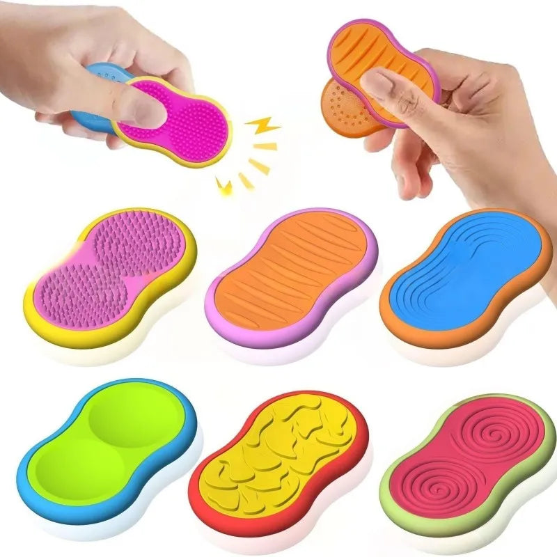 Sensory Fidget Children's Magnetic Toy Texture Silicone Sensory Magnetic Decompression Toy Magnetic Slider