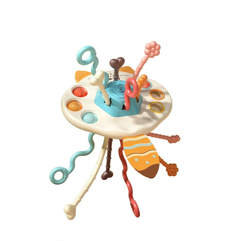 Baby Montessori Sensory Development Toys Pull String Finger Grasp Training Learning Toys 0-12 Months Babies Toy Educational Gift