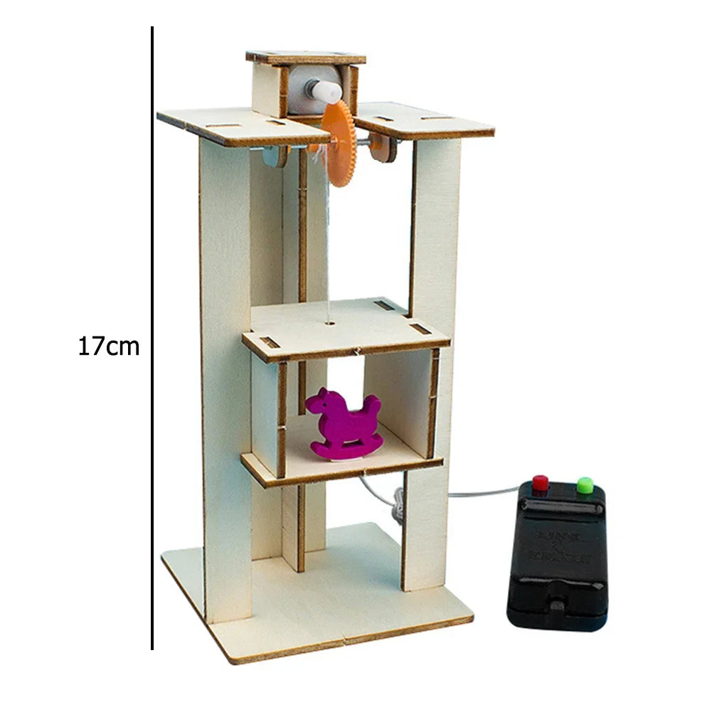 DIY Wooden Robot Eating Coin Invention Model Teaching Learning STEM Project for Students Kids Science Experiment Assemble Kit