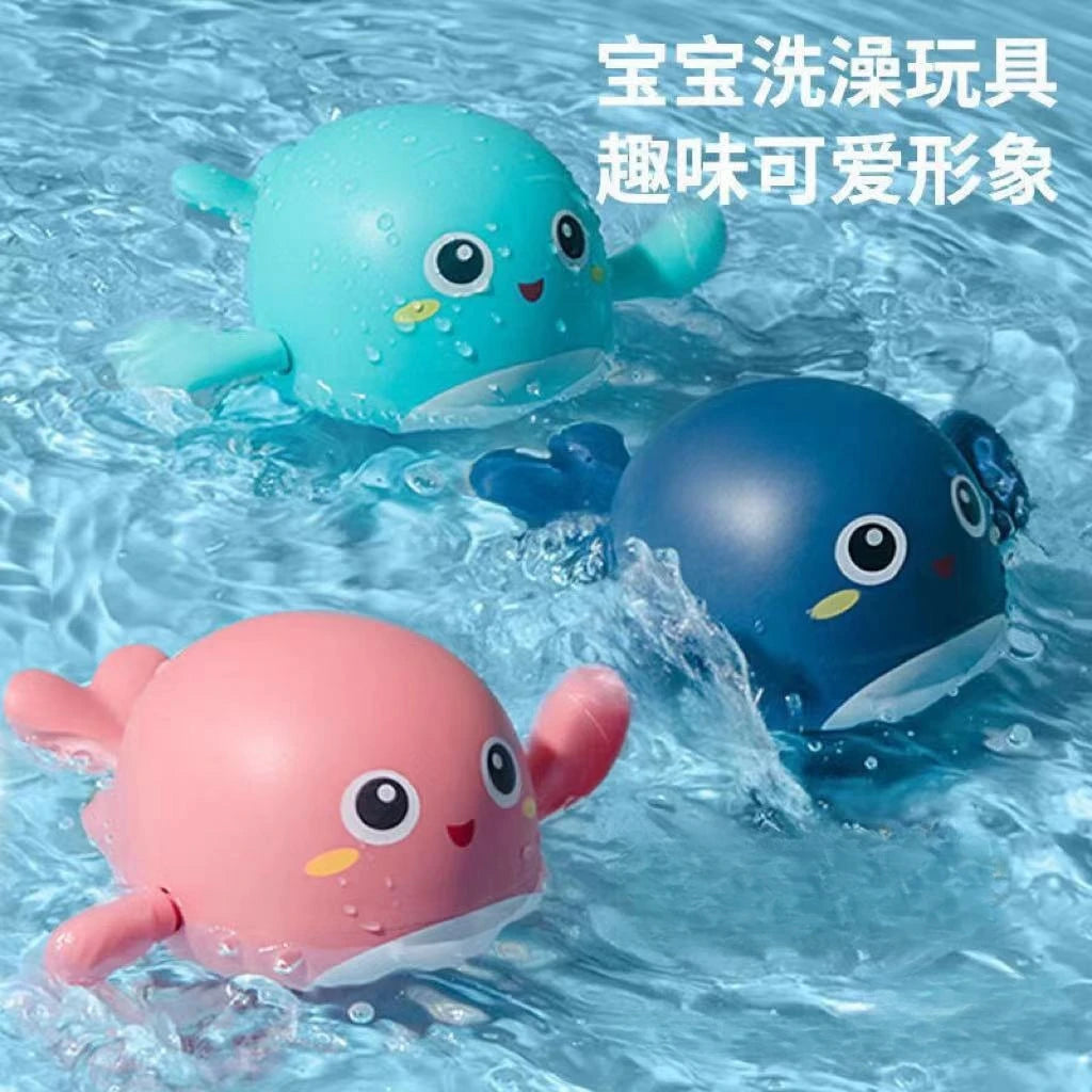 Bath toys, cute little whales. No battery clockwork. Great for kids to play in the bathtub