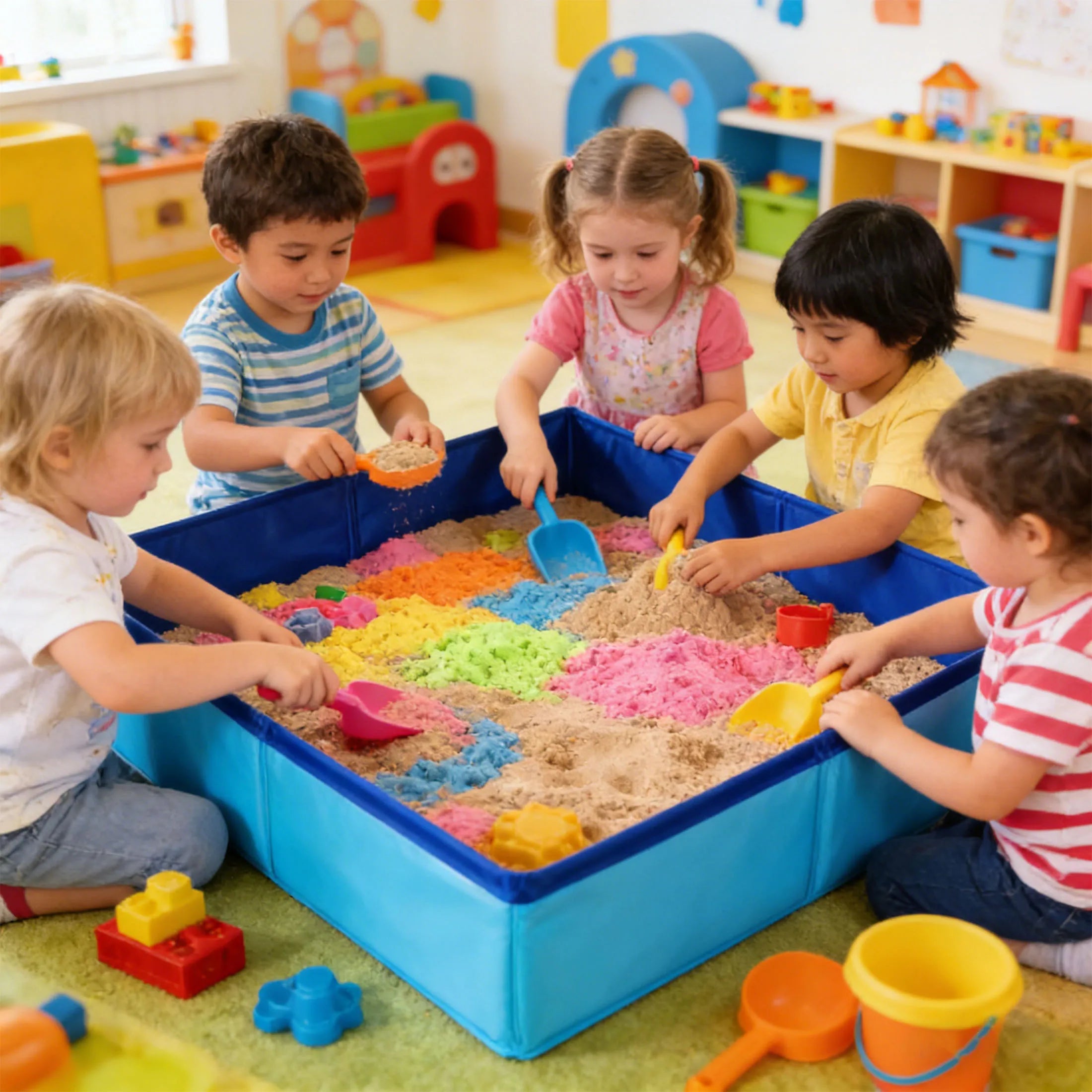 Sandbox Toys for Kids Boys and Girls Beach Swimming Pools Sand Table Toys Children Outdoor Game Sandpit Sand Box Toys for Garden