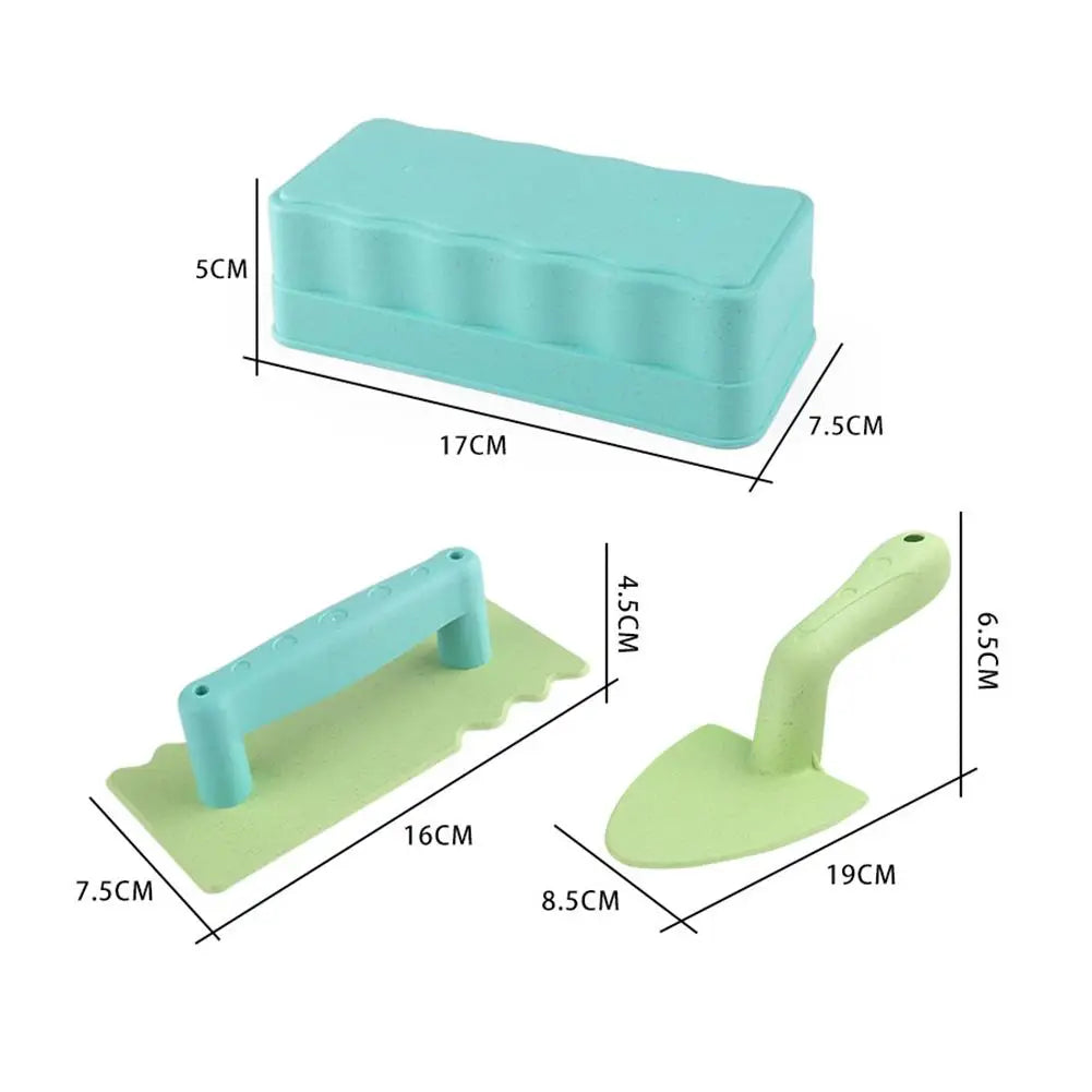 Beach Toys Shovel Sandbox Castle Building Sand Brick Walls Molds Tools Winter Outdoor Snow Play Games Sands Toys for Kids