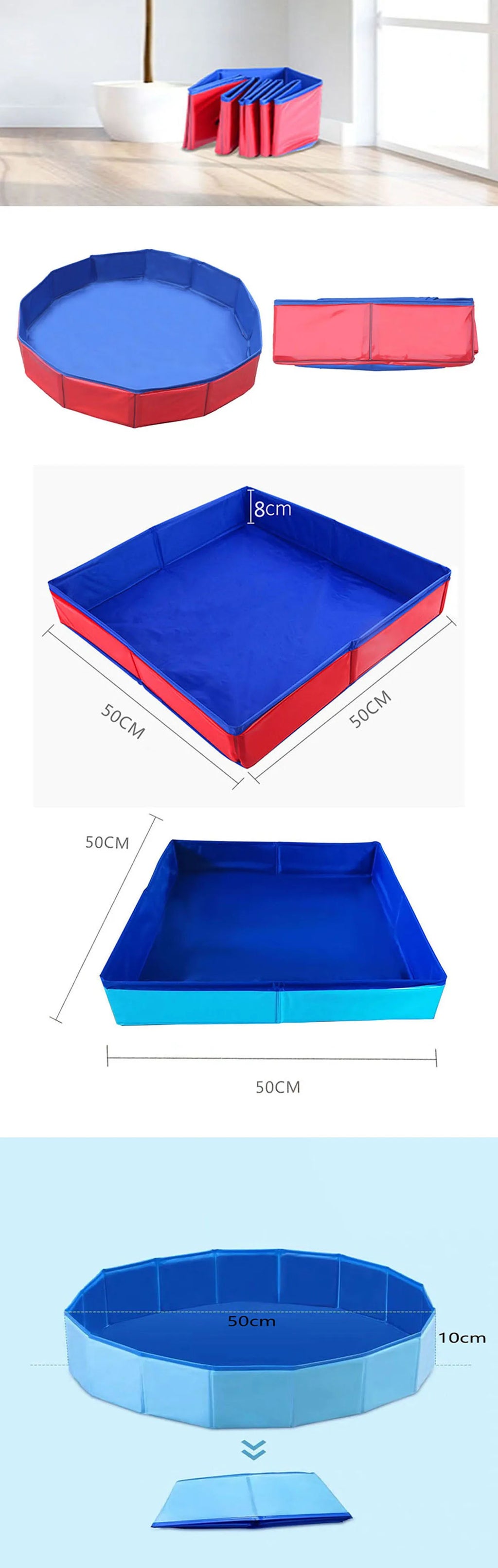 Sandbox Toys for Kids Boys and Girls Beach Swimming Pools Sand Table Toys Children Outdoor Game Sandpit Sand Box Toys for Garden