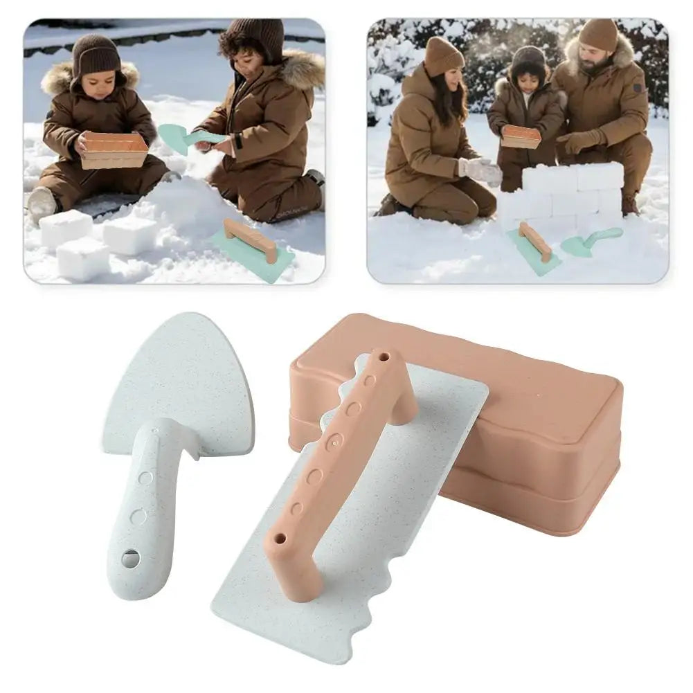 Beach Toys Shovel Sandbox Castle Building Sand Brick Walls Molds Tools Winter Outdoor Snow Play Games Sands Toys for Kids