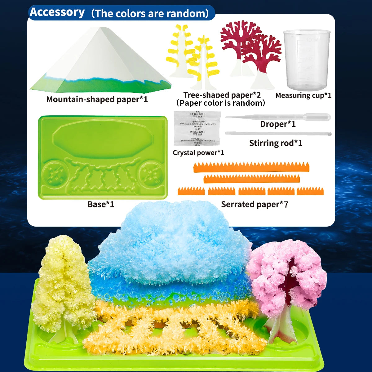 Science Educational Crystal Growing Set (Scenic Style) - Educational Toy, Ideal Gift for Holidays & New Year (Christmas/Hallowee