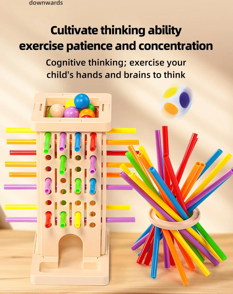 Colorful Stick-Pulling Game - Children's Fine Motor Skills and Parent-Child Interactive Educational Toy