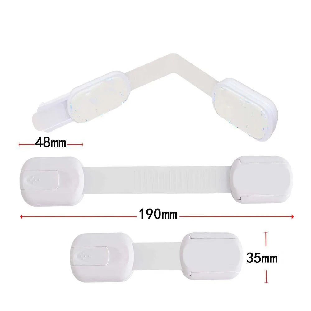 Child Safety Cabinet Lock  Protector Drawer Door Cabinet Lock Plastic Protection Kids Safety Door Lock
