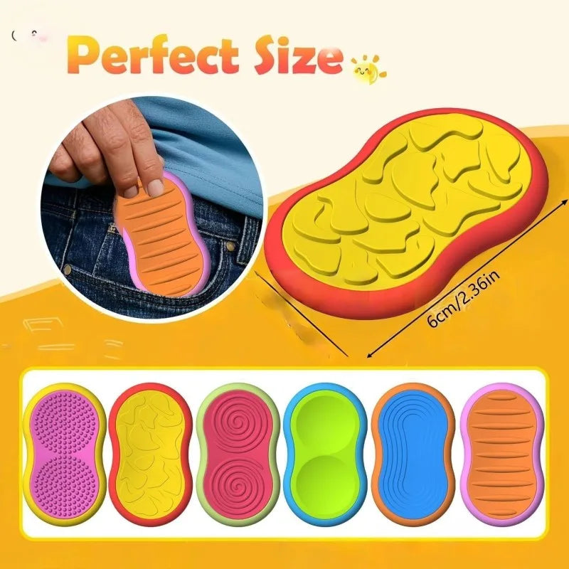 Sensory Fidget Children's Magnetic Toy Texture Silicone Sensory Magnetic Decompression Toy Magnetic Slider