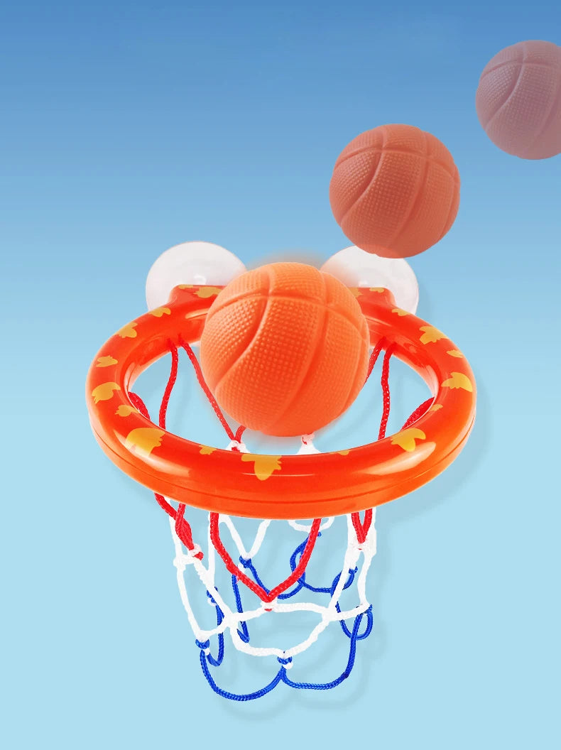 Kid Bath Basketball Hoop Bathtub Water Play Toys Baby Bath Toy Toddler Bathroom Suction Cup Shooting Basket for Gift