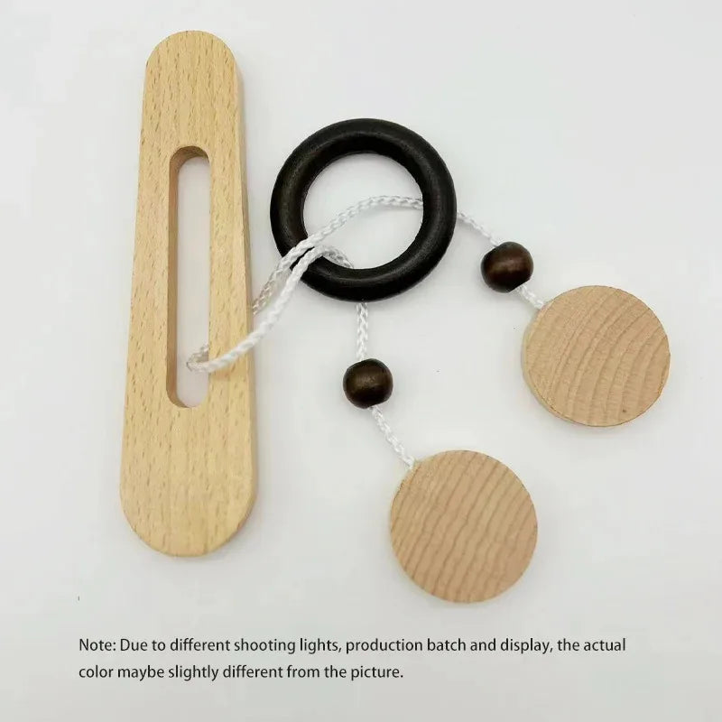 3D Wooden Interlocking Ring Puzzle, Logic & Spatial Thinking Training Game, Focus Brain Teaser Toy for Kids and Adults