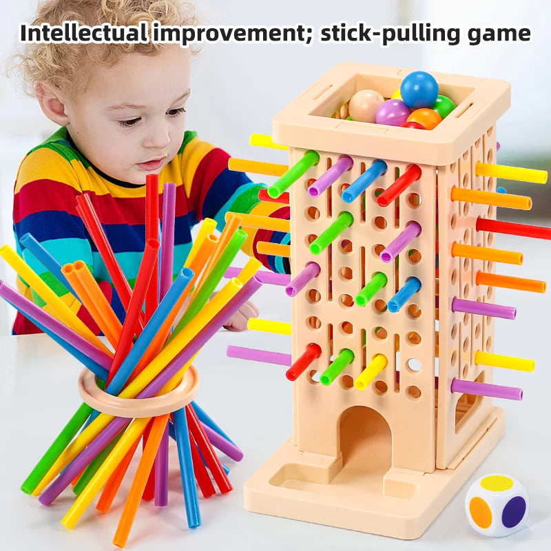 Colorful Stick-Pulling Game - Children's Fine Motor Skills and Parent-Child Interactive Educational Toy