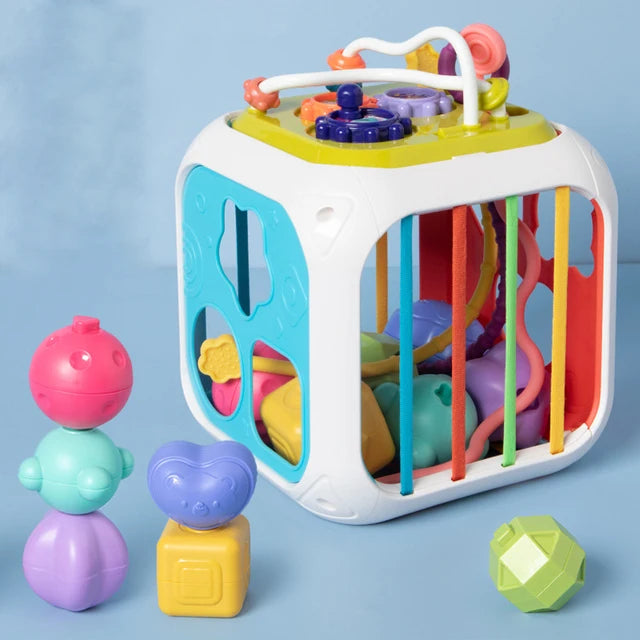 Baby Montessori Toy 2 Years Shape Sorter Toy Sensory Sorting Toys Motor Training Gamebaby Kids Educational Toys For Baby 1 2