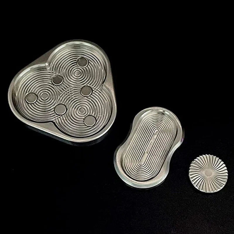 Magnetic Fidget Slider EDC Metal Toy for Adults ADHD Hand Spinner Autism Sensory Aid Anxiety & Stress Relief Gift