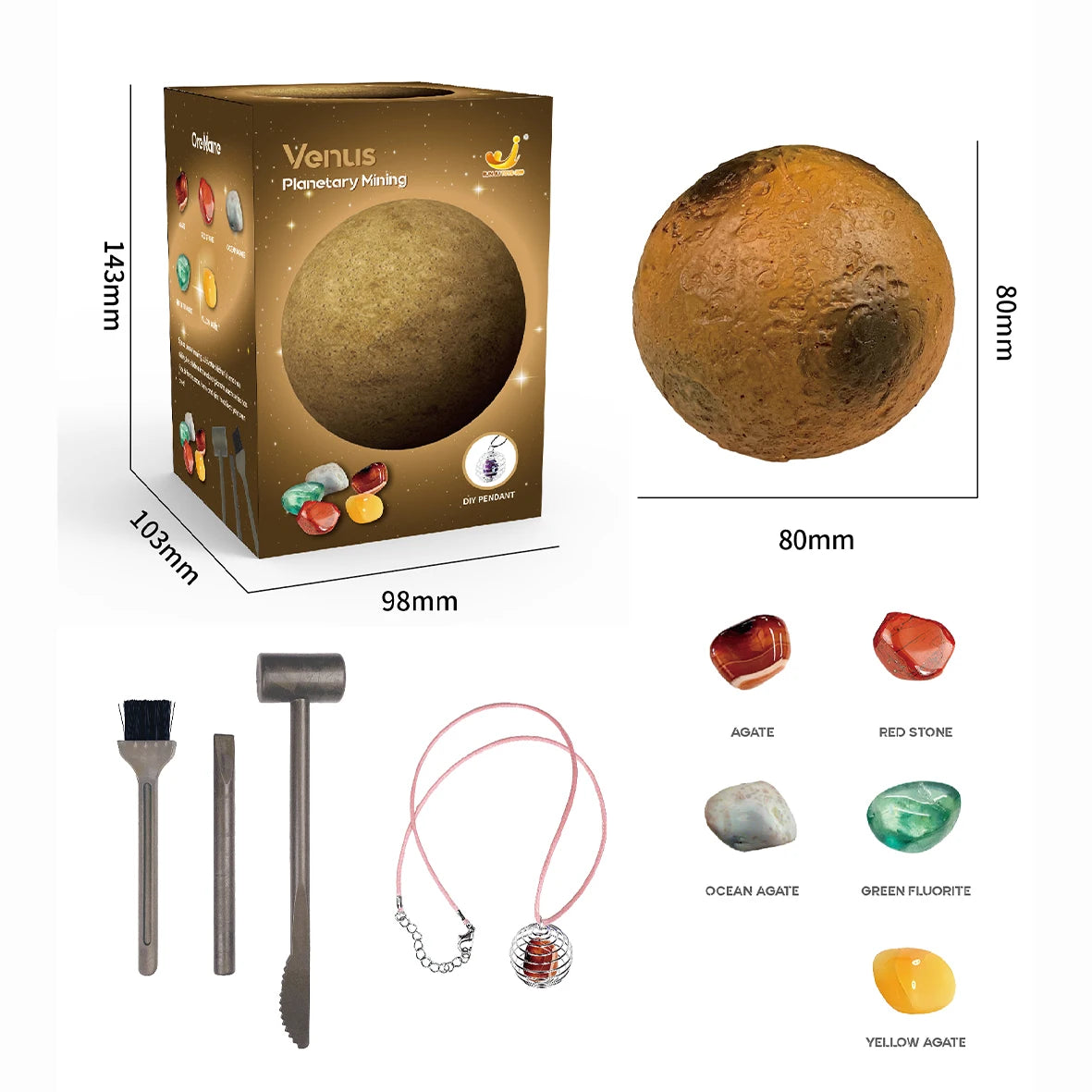 Children's Archaeology Digging Treasure Toys Planet Gem Ore Exploration of The Mining Science Education Toys Child Birthday gift