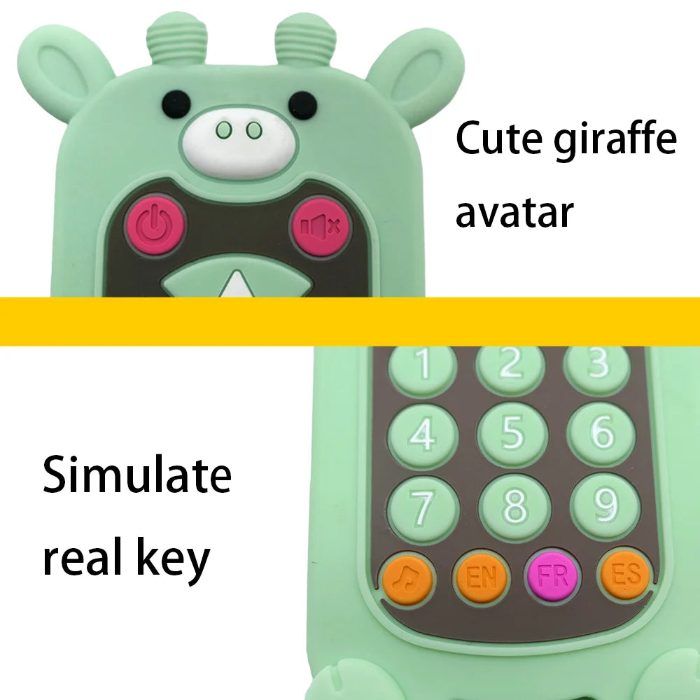 Baby Teether Toy: Realistic Cartoon Remote Control for Soothing Gum Discomfort Remote Control Toy