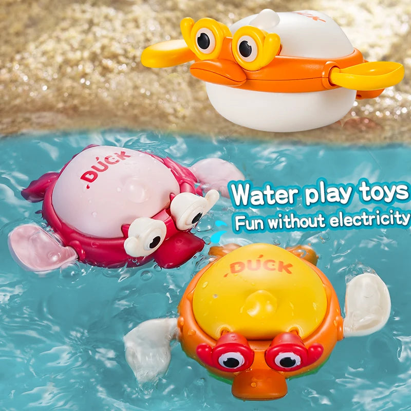 Bath Toys Kids Swimming Clockwork Dolls Play Water Fun Bathing Cute Funny Children Bathroom Shower Bathtub Animals Toy