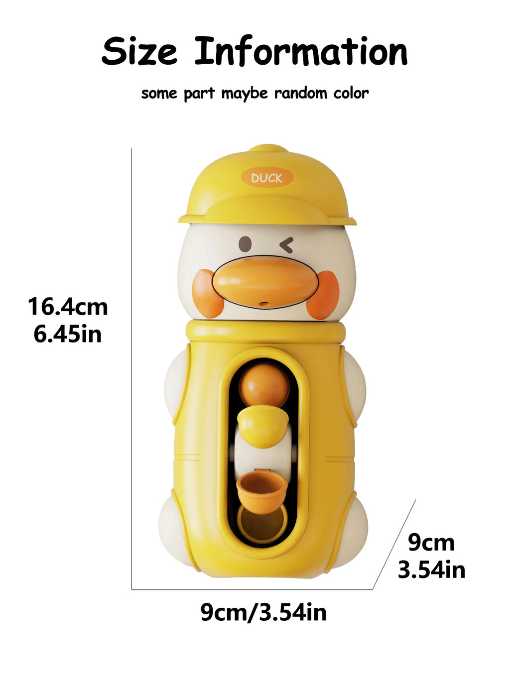 Bath Bathtub Toys Kids Gifts for Toddlers Duck Rotatable Waterwheel Bathroom Strong Suckers Water Scoop Fun Bath Toys