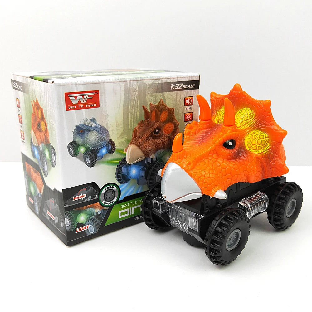 Dinosaur Toy for Kids car Tyrannosaurus rex electric universal boy toy dinosaur Interactive Games Animal Dinosaur Model Car Gift