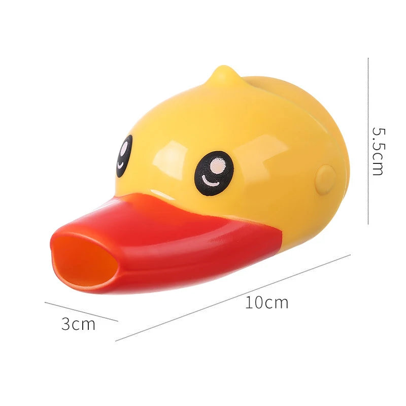 Children Kids Faucet Extender Washing Hands Toy Duck Faucet Extender Cartoon Baby Hand Washing Extension Splash Water Extender