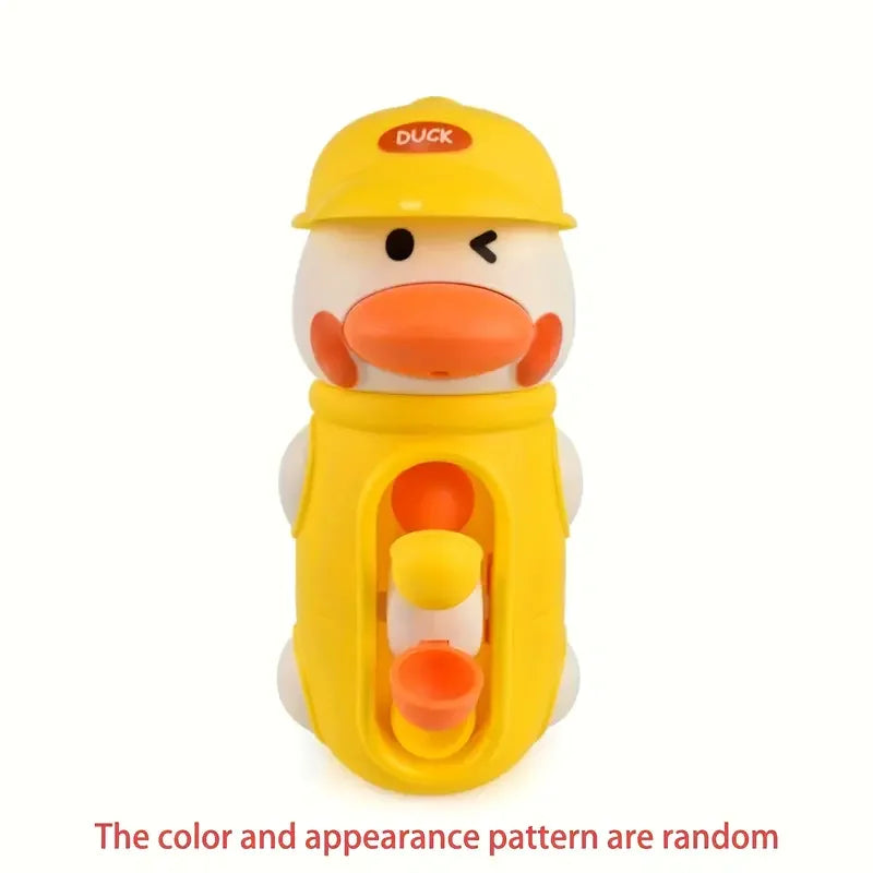 Bath Bathtub Toys Kids Gifts for Toddlers Duck Rotatable Waterwheel Bathroom Strong Suckers Water Scoop Fun Bath Toys