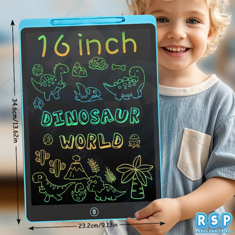 16 Inch LCD Writing Board Drawing tablet Kids Writing Painting Children Educational Toys for 3 4 5 6 7 8 Years Girls Boys Gifts