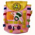 Develop Fine Motor Skills & Basic Life Skills with Busy Board Toddler Backpack - Learn To Tie Shoes & More - Ideal Toy