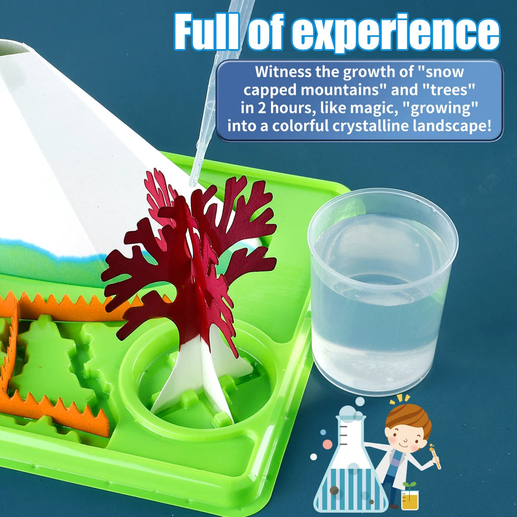 Science Educational Crystal Growing Set (Scenic Style) - Educational Toy, Ideal Gift for Holidays & New Year (Christmas/Hallowee