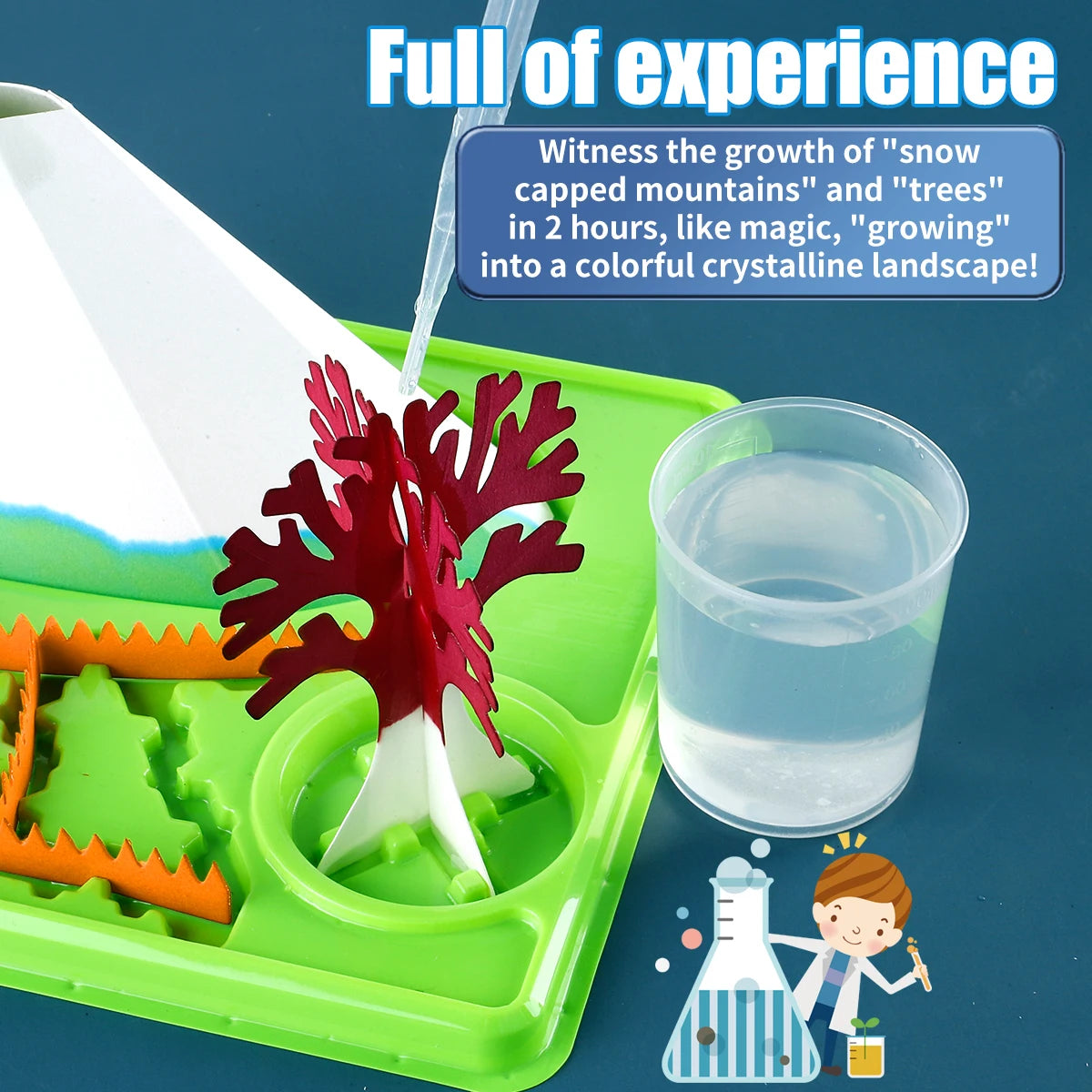 Science Educational Crystal Growing Set (Scenic Style) - Educational Toy, Ideal Gift for Holidays & New Year (Christmas/Hallowee