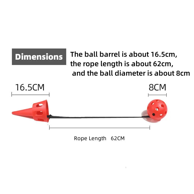 Fun Ball and Cup Toy Set for Children Outdoor Throw and Catch Ball Game Toy Softball  for Beginner Kids Motor Skills Toy