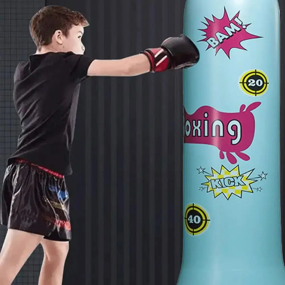 Inflatable Boxing Sandbag Thickened Promote Development Children Punching Bag PVC Leak-proof Fitness Sand Bag Home