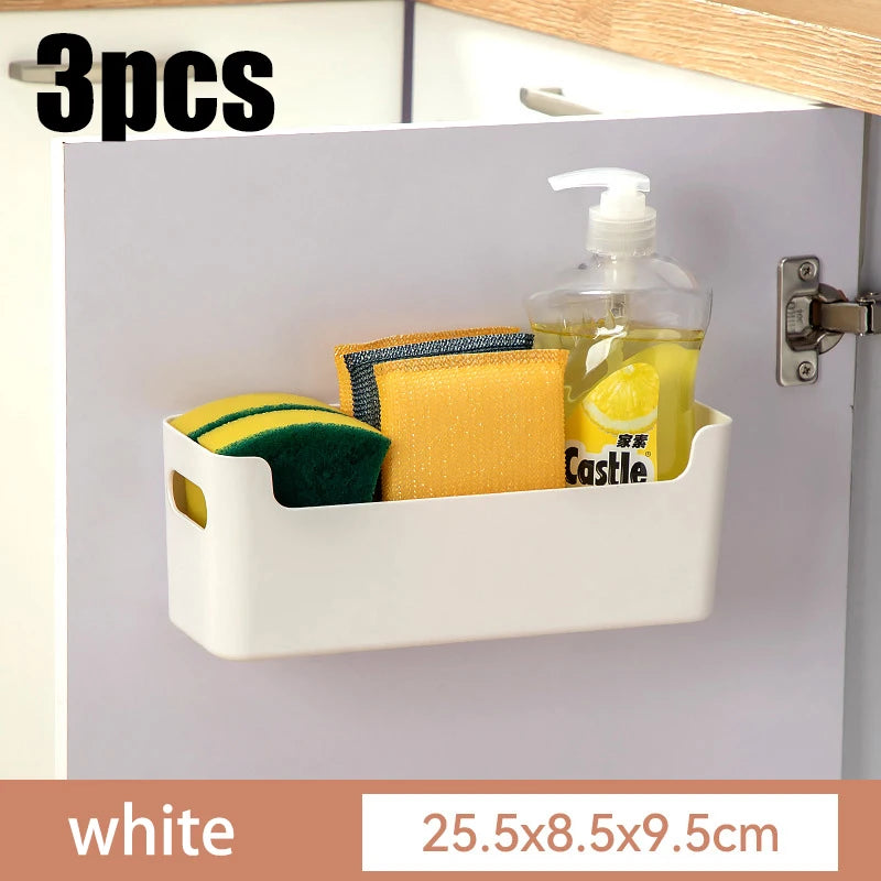 Cabinet door storage box, seasoning rack, perforated wall storage box, home underwear and socks storage rack, tableware drying