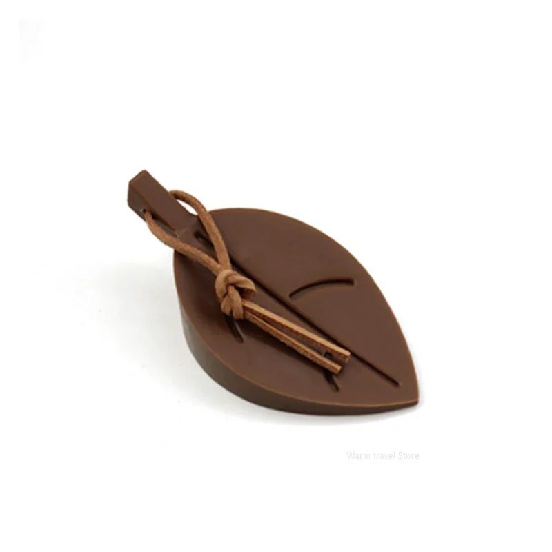 Leaves Shape Silicone Rubber Door Stop Stoppers Door Block Children Anti-Folder Hand Hotel Security Door Card Hanging