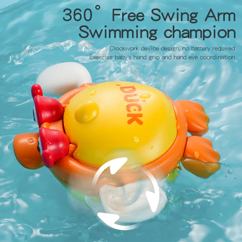 Bath Toys Kids Swimming Clockwork Dolls Play Water Fun Bathing Cute Funny Children Bathroom Shower Bathtub Animals Toy