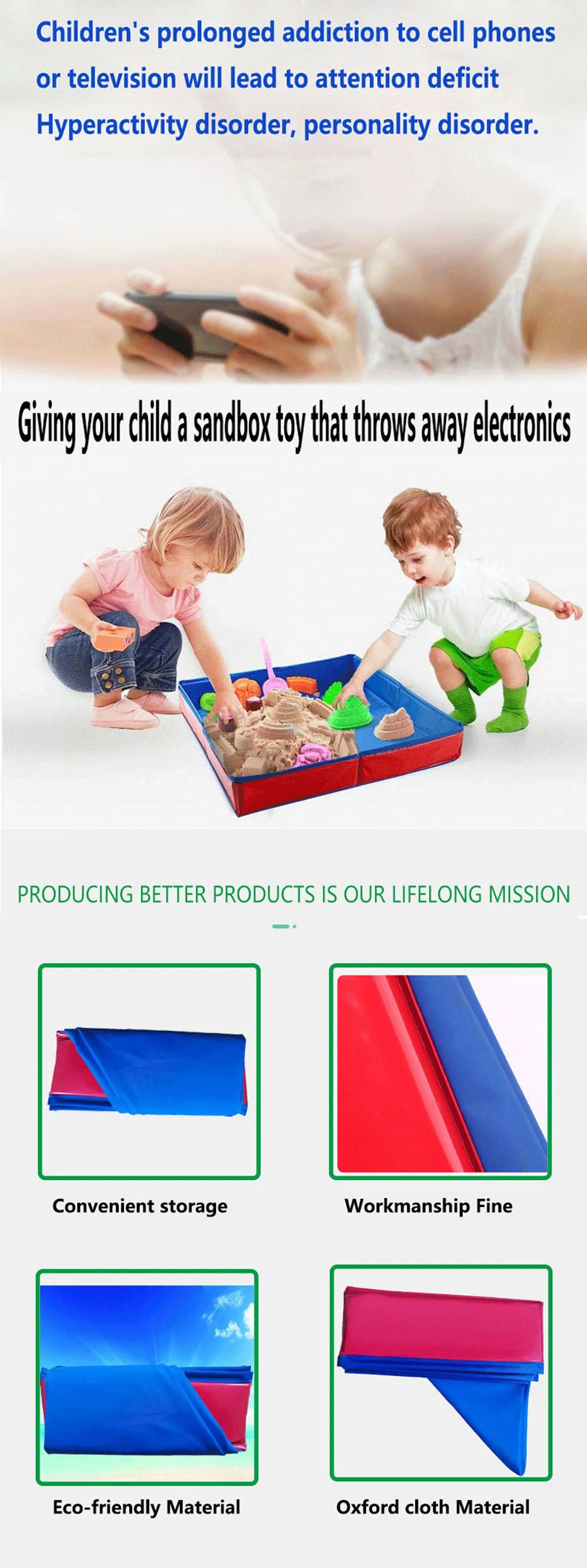 Sandbox Toys for Kids Boys and Girls Beach Swimming Pools Sand Table Toys Children Outdoor Game Sandpit Sand Box Toys for Garden