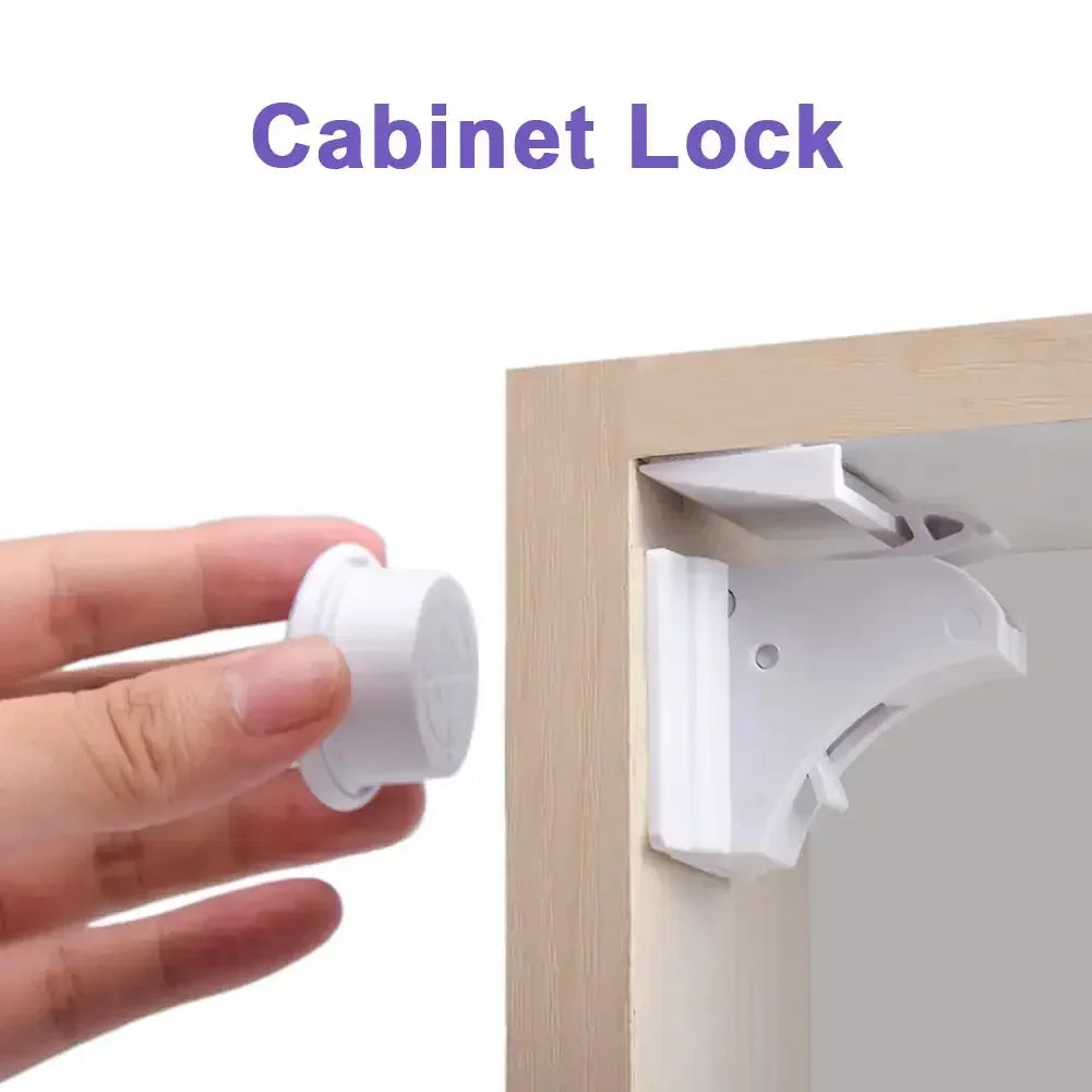 Magnetic Child Lock Children Protection Baby Safety Lock Drawer Latch Cabinet Door Lock Limiter Children Security Locks