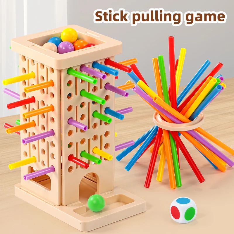 Colorful Stick-Pulling Game - Children's Fine Motor Skills and Parent-Child Interactive Educational Toy