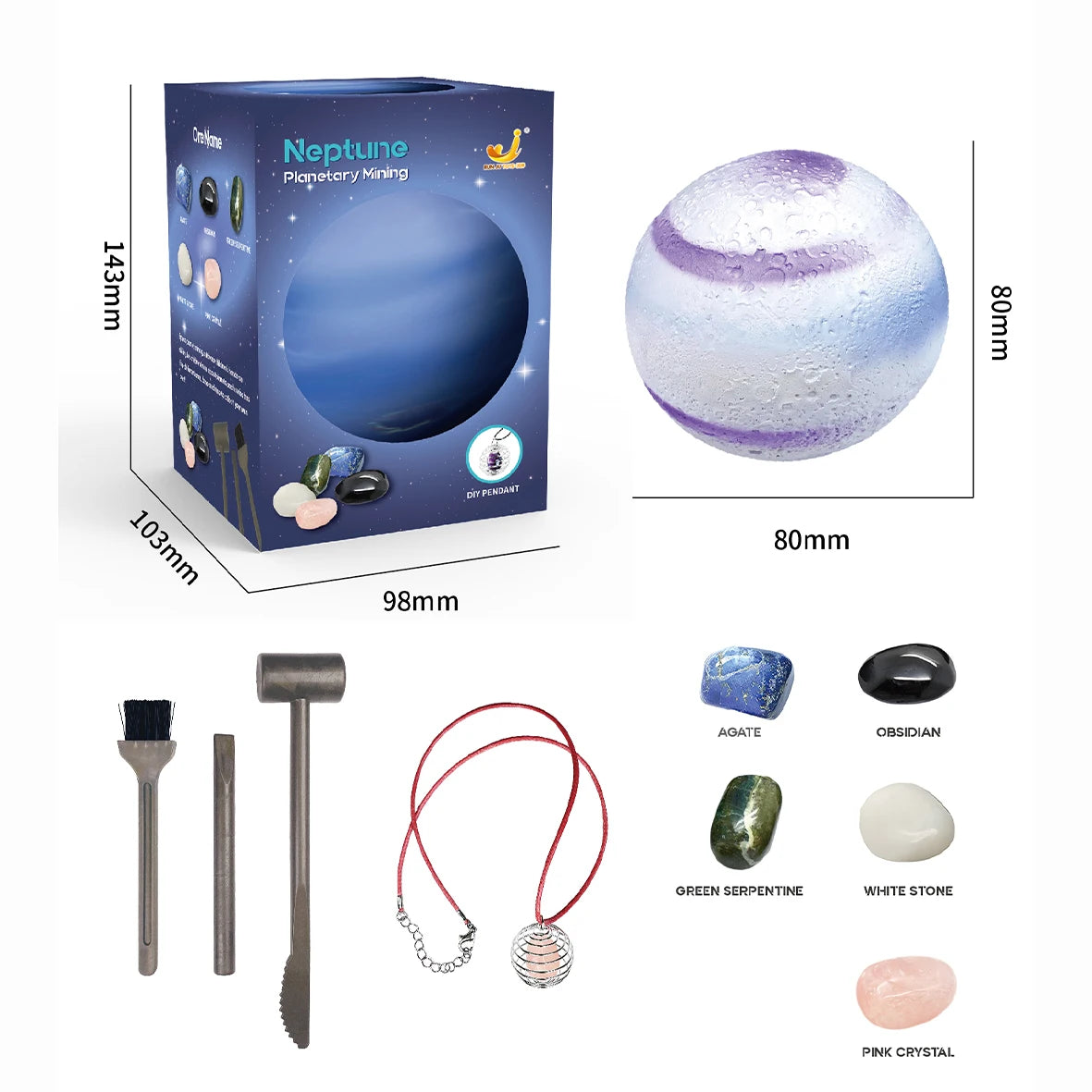 Children's Archaeology Digging Treasure Toys Planet Gem Ore Exploration of The Mining Science Education Toys Child Birthday gift