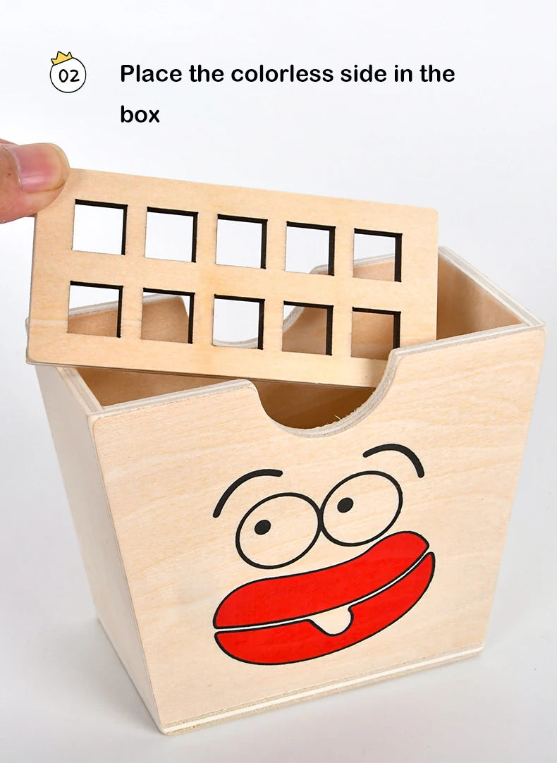 Montessori Toy For Kids,Wooden Hamburger Sandwich French Fries Sorting Stacking Toys, Preschool Learning Pretend Play Food Toy