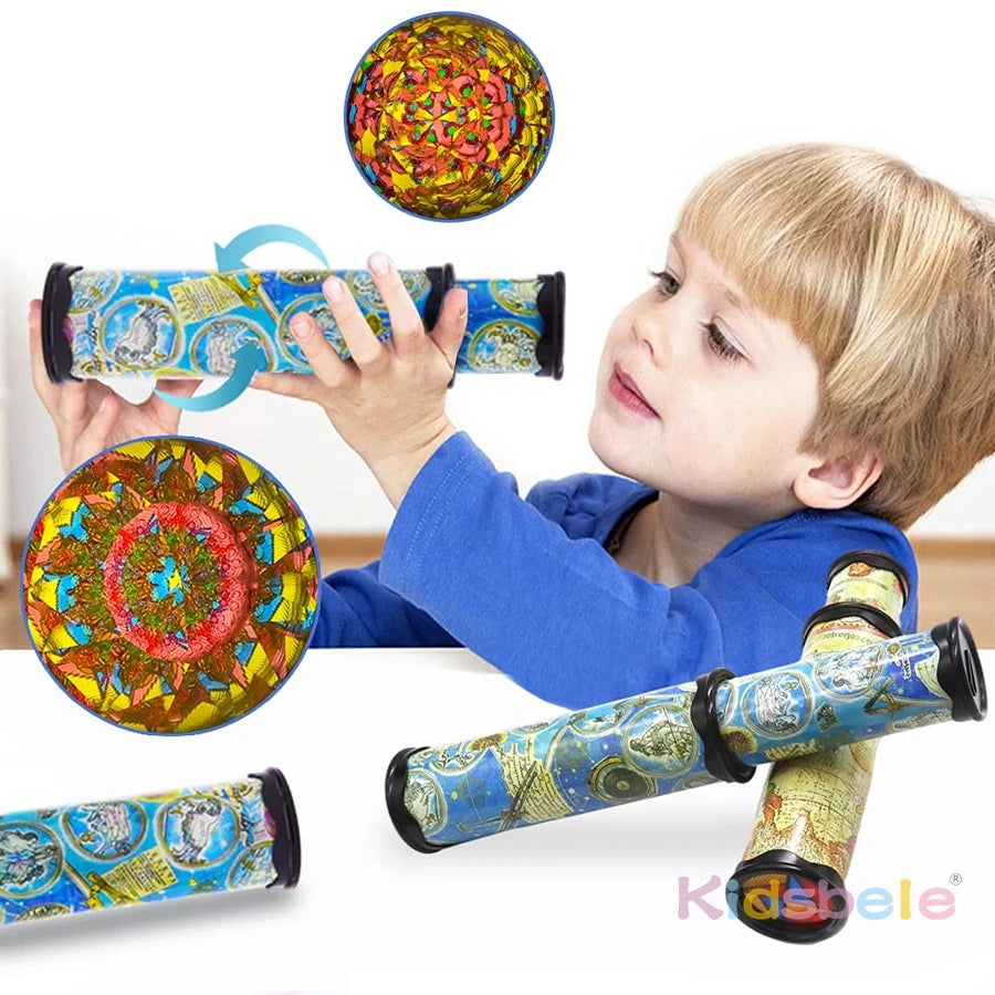 Children’s Kaleidoscope Magic Tube – Color Changing Optical Toy for Imagination & Visual Development