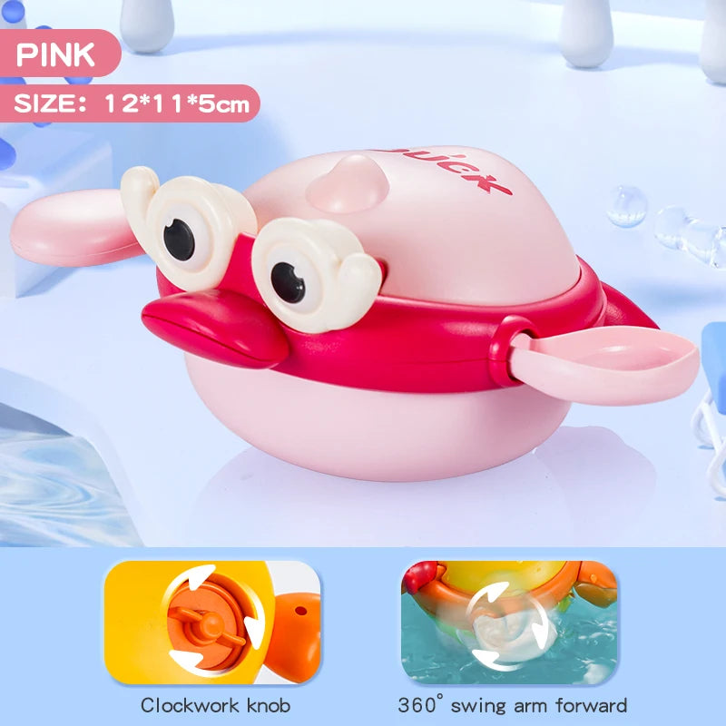 Bath Toys Kids Swimming Clockwork Dolls Play Water Fun Bathing Cute Funny Children Bathroom Shower Bathtub Animals Toy