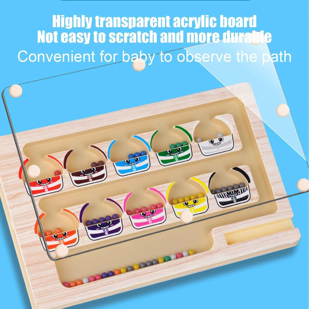 Magnetic Color Number Maze Board Creative Educational Learning Toy Kids Fine Motor Skills Development Game Birthday Gifts