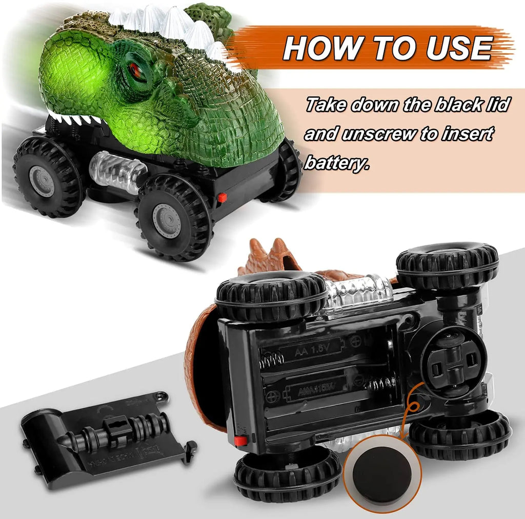 Dinosaur Toy for Kids car Tyrannosaurus rex electric universal boy toy dinosaur Interactive Games Animal Dinosaur Model Car Gift