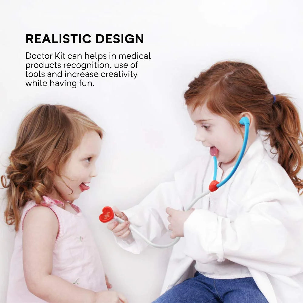 Kids Doctor Kit - 17Pc Pretend Medical Play Set with Stethoscope & Backpack - Educational Doctor Toys for Boys Girls Ages 3+